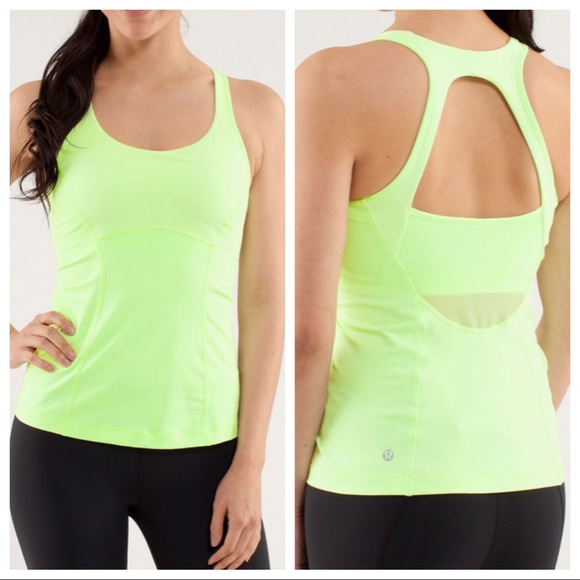 lululemon athletica Tops - Lululemon Run: Pace Tank in Faded Zap